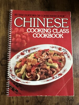 Vintage 1980 Chinese Cooking Class Cookbook Recipes Cook Book Paperback