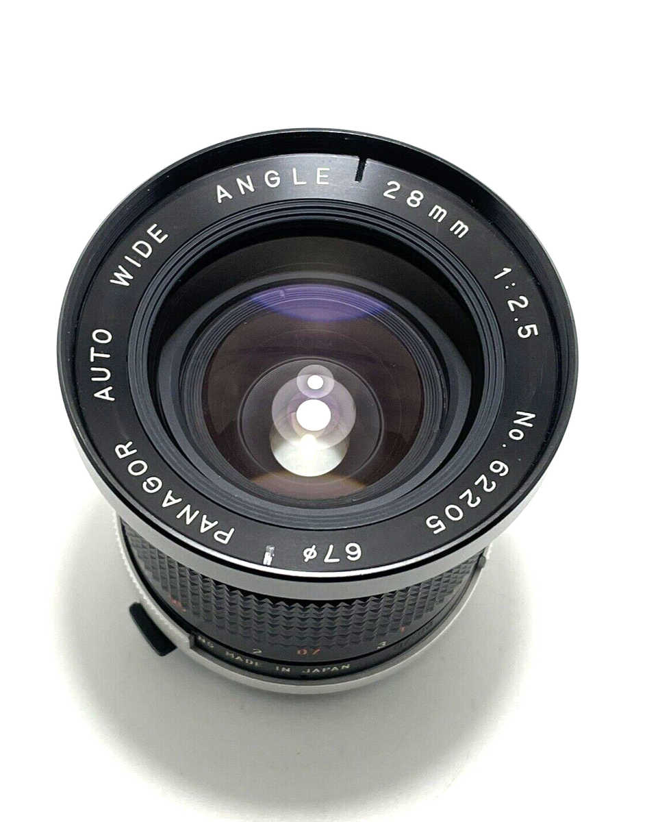 Near Mint PANAGOR Auto Wide Angle 28mm Lens, Olympus OM mount