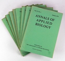 Annals of Applied Biology Vol. 73 74 75 1973 ...