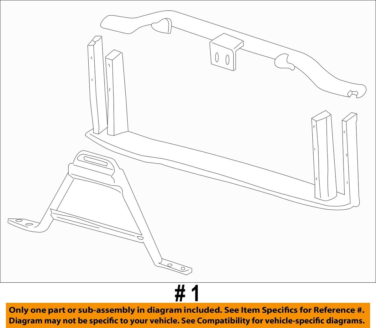 GM OEM 10-13 Sierra 1500 Radiator Support-Radiator Support