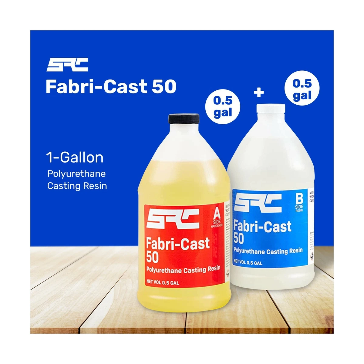 Specialty Resin Chemical Fabri Cast 50 1 Gallon Kit 2 Part
