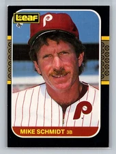 1987 Leaf Mike Schmidt #122 - Philadelphia Phillies - Canadian/French