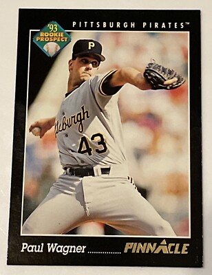 Paul Wagner Rookie Pro #282 1993 Pinnacle Pittsburgh Pirates Baseball Card MLB