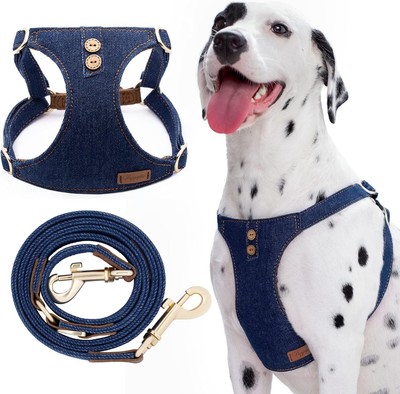 Dog Harness, No Pull Dogs Harness and Multi-Function Leash Set for Medium Dog...