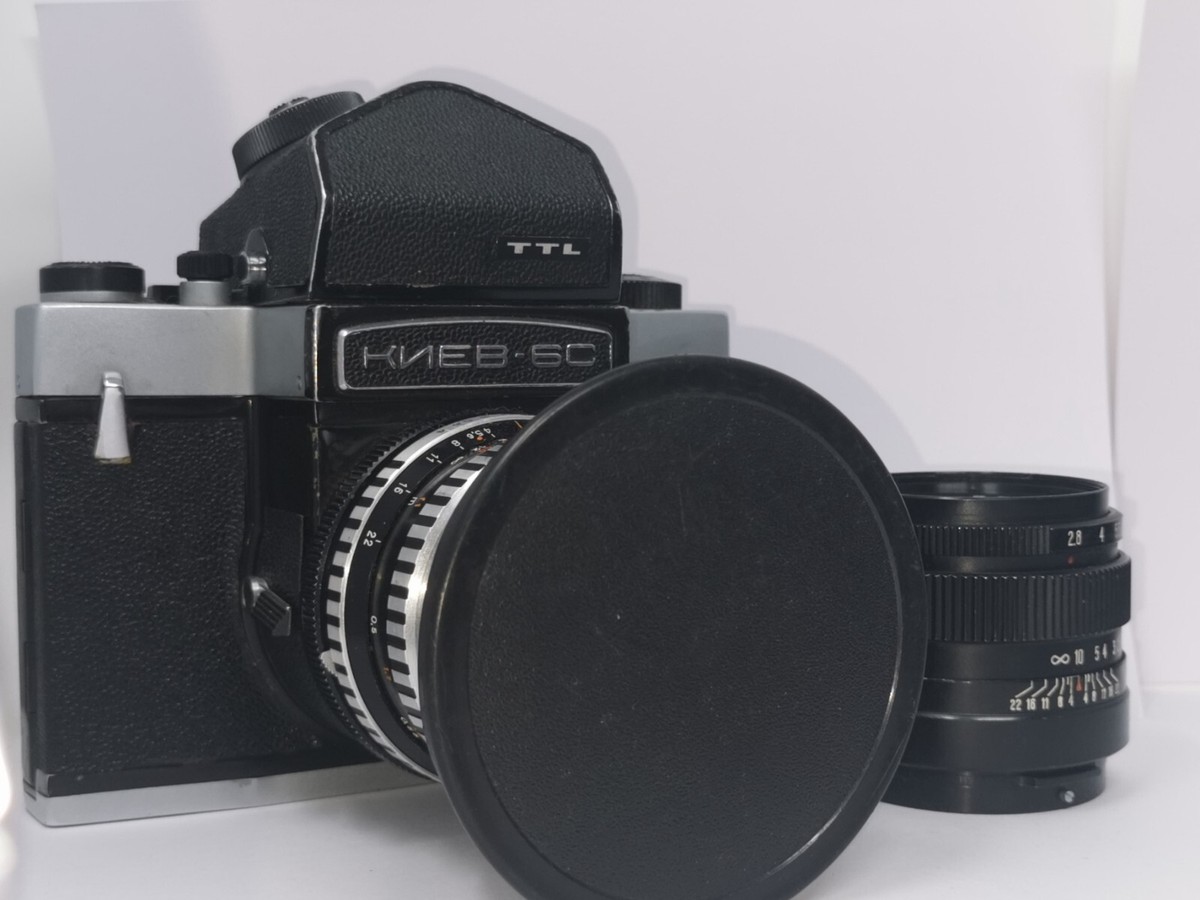 Kiev 60 TTL Pentacon Mount 120 Camera 65mm Zeiss Flektogon And 80mm
