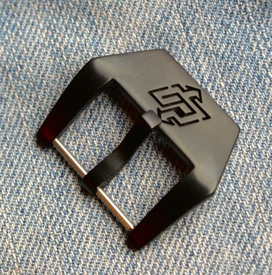  Uhren-Schließe 24mm Buckle f Leder Straps Vintage Uhrenarmbänder Neu