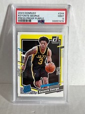 2023-24 Donruss Keyonte George Press Proof Purple Rated Rookie RC /199 PSA 9