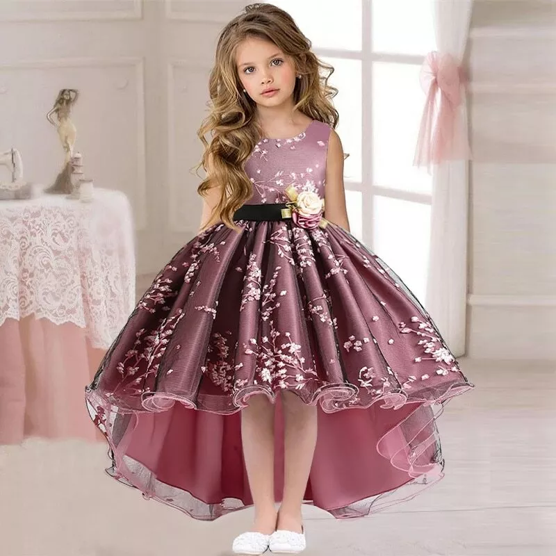 Flower Girl Dress Kids Formal Birthday Party Dresses Size 3 4 5 6 7 8 9 10 11 12 | eBay children's formal dresses