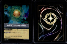 Disney Lorcana Into The Inklands Map Of Treasure Planet 201/204 Cold Foil