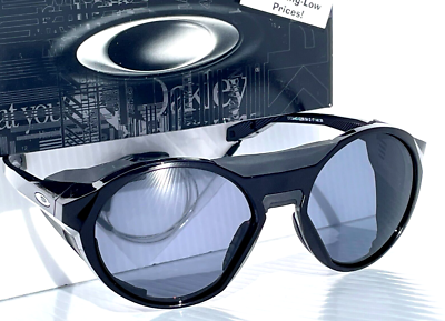 NEW Oakley CLIFDEN Shiny Black w POLARIZED Galaxy Black Lens