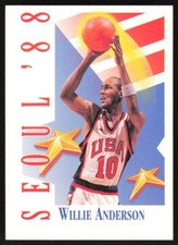 1992-93 SkyBox Seoul '88 Willie Anderson #547 USA Basketball Team