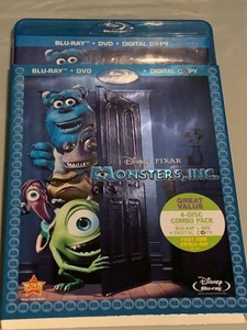 Monsters Inc 4 Disc Blu Ray Dvd No Digital Copy 09 W Slipcover Ebay