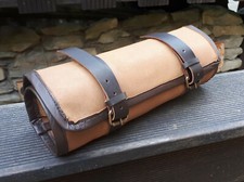 echt LEDER Lenker WERKzeug Roll TASCHE Toolbag Rolle Schweizer Armee 1943