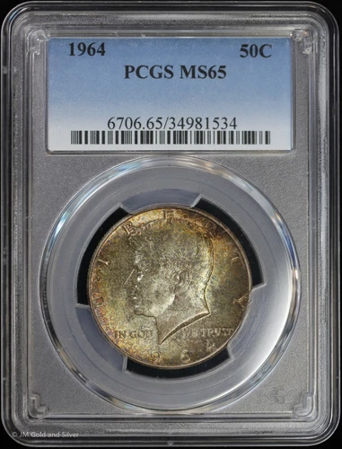1964 50C Kennedy Silver Half Dollar PCGS MS 65 | BU Uncirculated