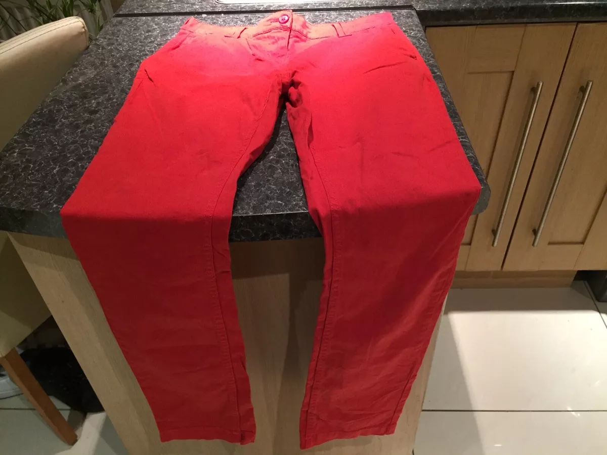 Red chinos hot sale ladies