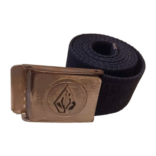Rare VOLCOM Belt Black On Black Leather Belt Volcom Vintage  display picture 3