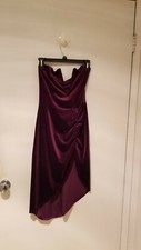 Fashion Nova Sultry Night Velvet Purple Mini Dress Size: S NWT