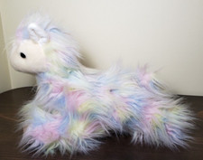Russ plush stuffed Animal Long Haired Multi color Lamb Sheep Lama 15 in NICE 