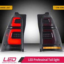Upgraded VLAND LED Light Tail Lamp Black Housing Smoke Lens 03-09 Toyota 4Runner