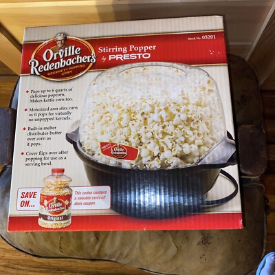 Redenbacher s Presto Stirring Popcorn Popper 05201  NEW Ships Fast!