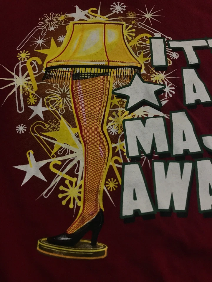 It's A Major Award A Christmas Story T Movie Themed Tee Mens Sz Medium A16 - Imagem 4 de 4