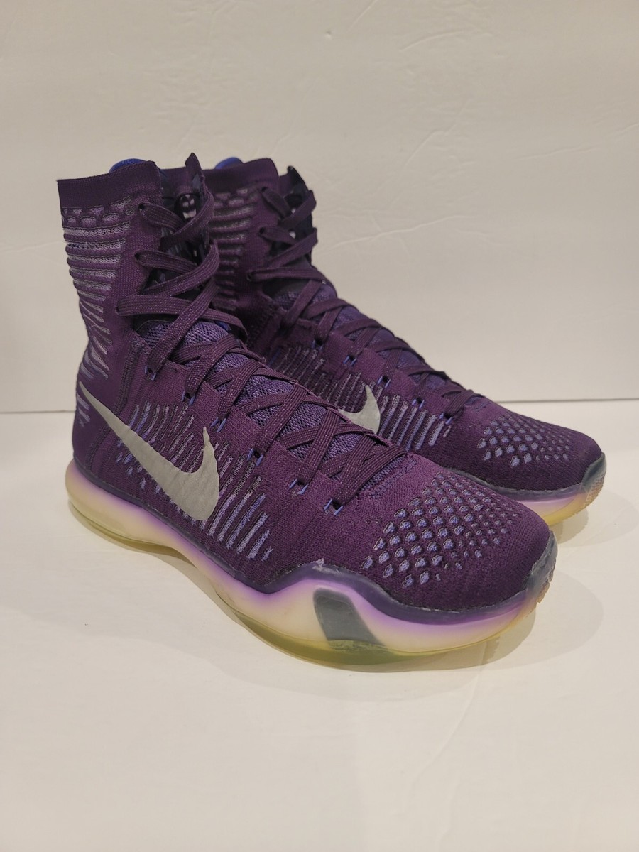 Nike Kobe 10 X Elite High Team Purple Size 9.5 718763-505 | eBay