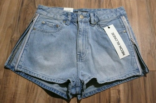 NEON BLONDE 'SIREN' NWT Denim Side 