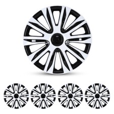 13 Black White Wheel Covers Snap On Full Hub Caps Fit R13 Tire Steel Rim 4pcs 13 Black White Wheel Covers Snap On Full Hub Caps Fit R13 Tire Steel Rim 4pcs