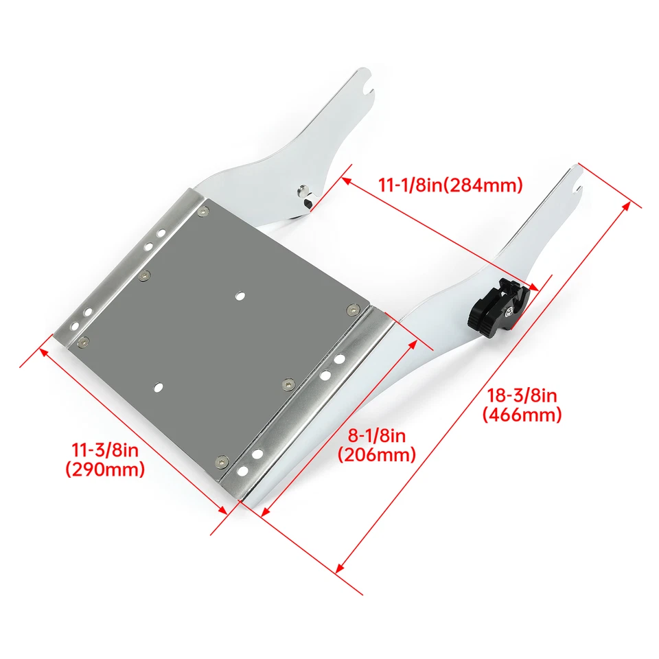 Paquete de soporte de montaje de maletero para Harley Davidson Touring Road Glide 97-08 Foto 2 de 4