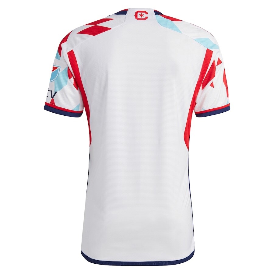 Chicago Fire FC Adidas White 2024 Away Kit Authentic Jersey Men's