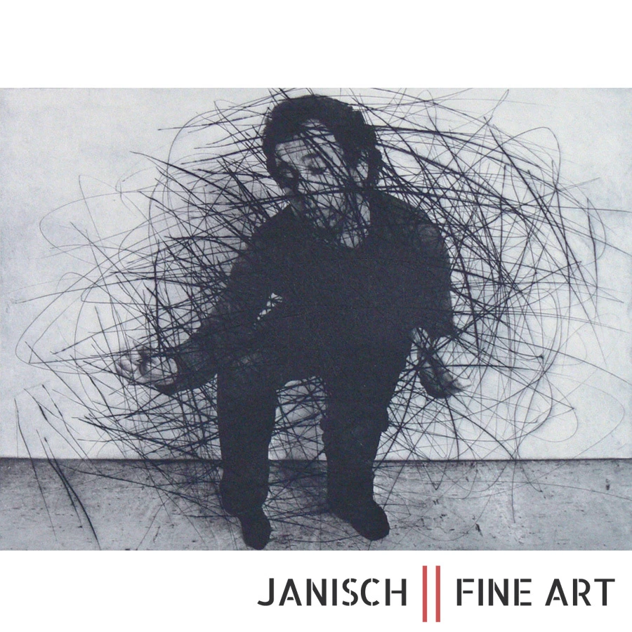 ARNULF RAINER: "Zerfurcht als Zwerg", Radierung, handsigniert, 1976, Auflage 25! - Bild 1 von 1