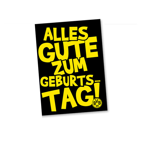 Geburtstagsgrusskarte BORUSSIA DORTMUND BVB NEU