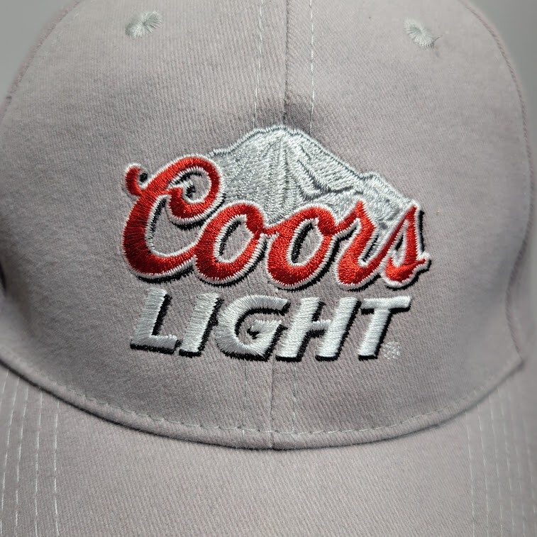 Coors Light Gray Strapback Cap Hat - image 2