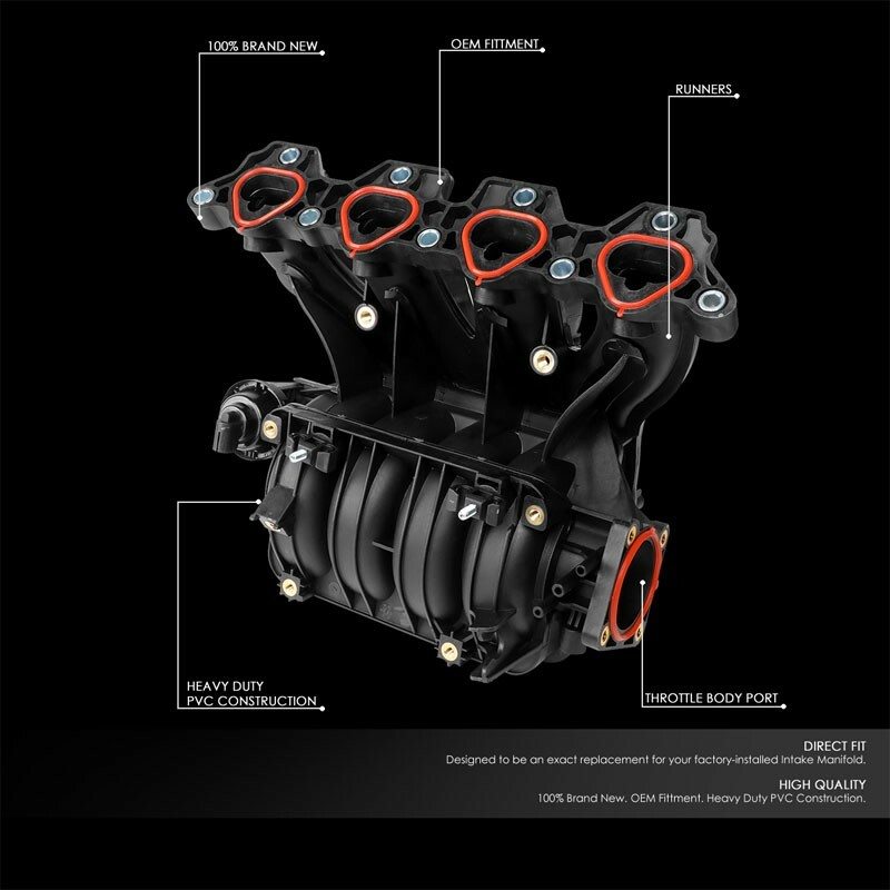 Black ABS Plastic Intake Manifold Assembly For Buick Excelle/Daewoo