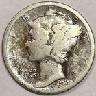 1921 Mercury Silver Dime Good G Coin #15661