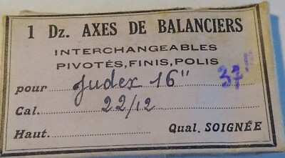 HORLOGERIE POUR MONTRE Bulova 5 Ah Un Axe De Balancier EUR 5,50