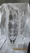 CHARLES RENNIE MACKINTOSH GLENCAIRN CRYSTAL VASE 28cm TALL GLASGOW ROSE