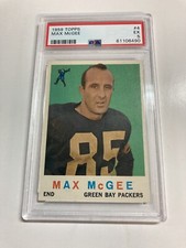 Psa 5 1959 Topps Max McGee Green Bay Packers RC rookie card looks nicer #4