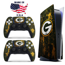 PS5 Disc Version Console  Controller Vinyl Skin Decal Wrap Green Bay Packers