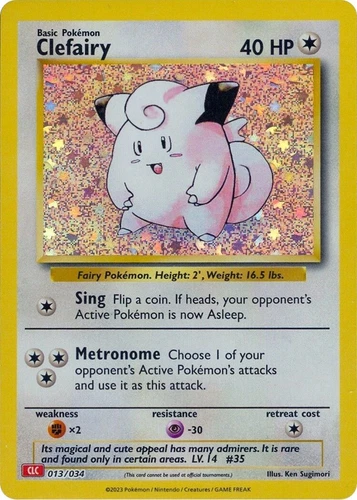 Clefairy 013/034 Trading Card Game Classic