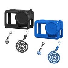 For DJI Action 4 3 Silicone Case  Lens Cap Sport Camera Protective Accessories