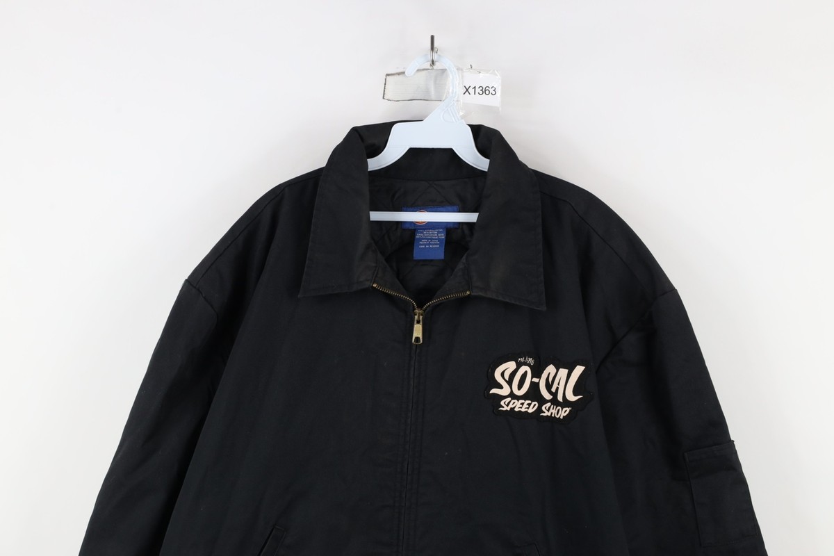 Vintage Dickies Mens 2XL Faded Quilted So Cal Speed Shop Skeleton