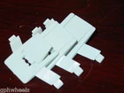 Hot Wheels Redline 3x SWINGIN WING REPRODUCTION WING Bendable White Plastic NEW!