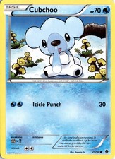 Cubchoo (29) 29/98 Emerging Powers Pokémon Card TCG