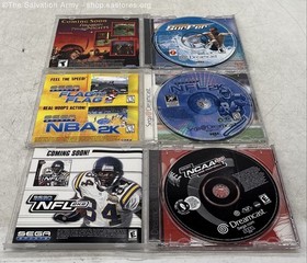 Lot of 6 Sega Dreamcast Games; NFL2K, Championship Surfer & More *Untested*