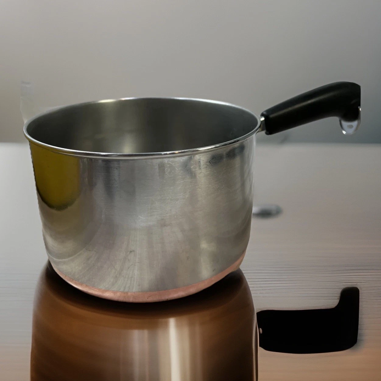 Revere Ware 1801 3 Qt Copper Clad Stainless Sauce Pan Pot NO Lid Rome NY
