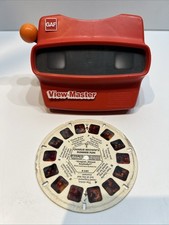 Vintage 3D View-Master Red Slide Viewer with Charlie Brown's Summer Fun
