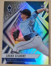 2021 Panini Chronicles Phoenix Holo Silver #14 Logan Gilbert Seattle Mariners RC