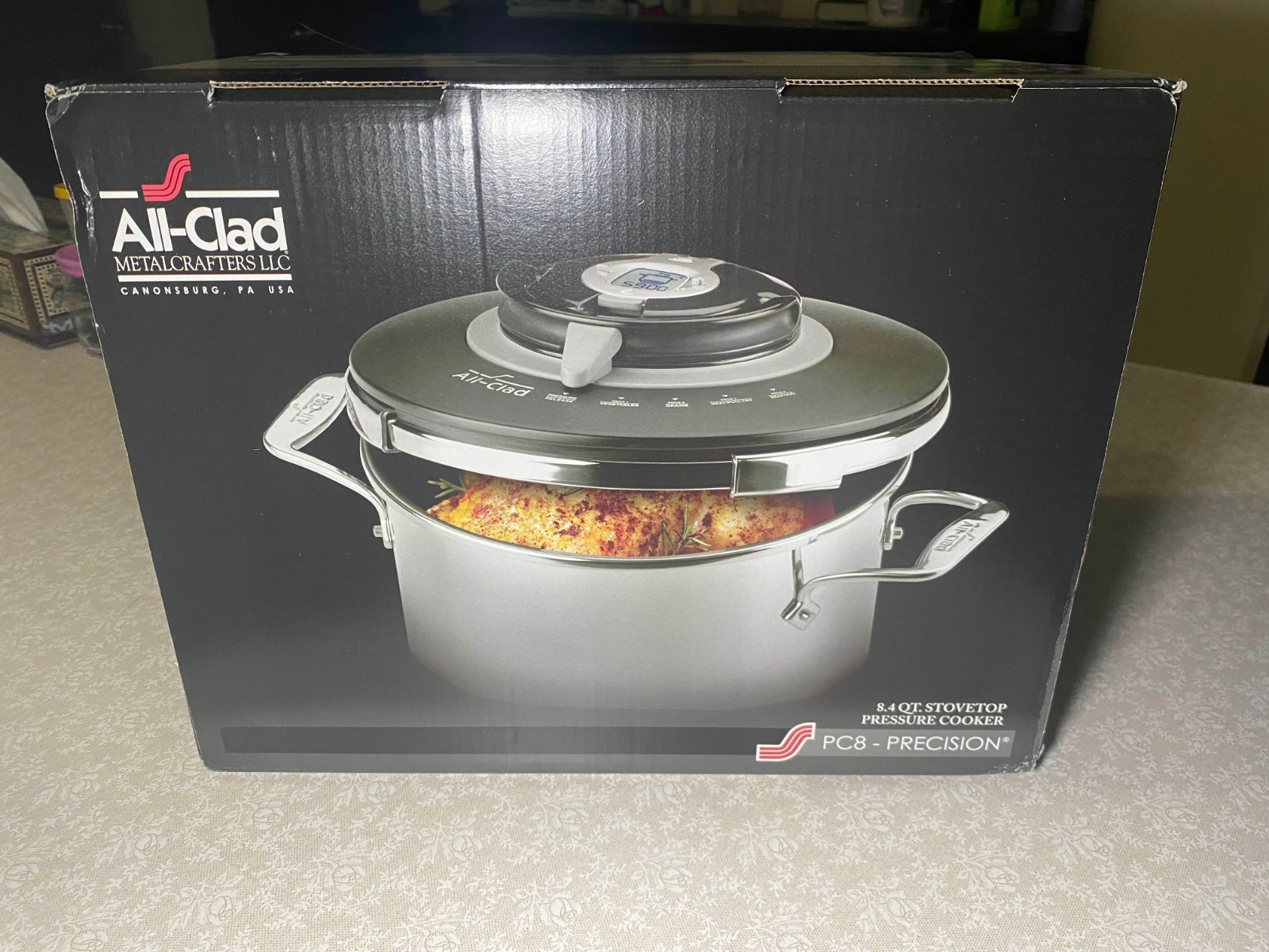 ALL-CLAD 8.4 QUART PC8 PRECISION STAINLESS STEEL PRESSURE CO