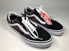 VANS unisex Old Skool women size 7 men 5.5 black/multicolor lowtop skate sneaker